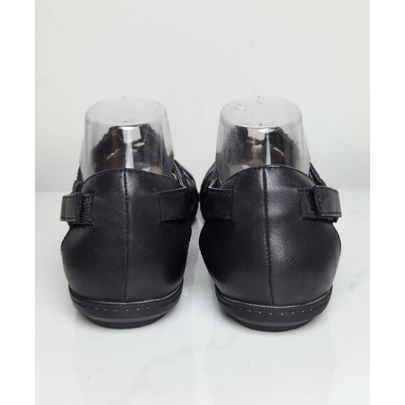 Earth Origins Belle Bridget Shoes Leather Sandals Size 10M Black - Picture 7 of 10